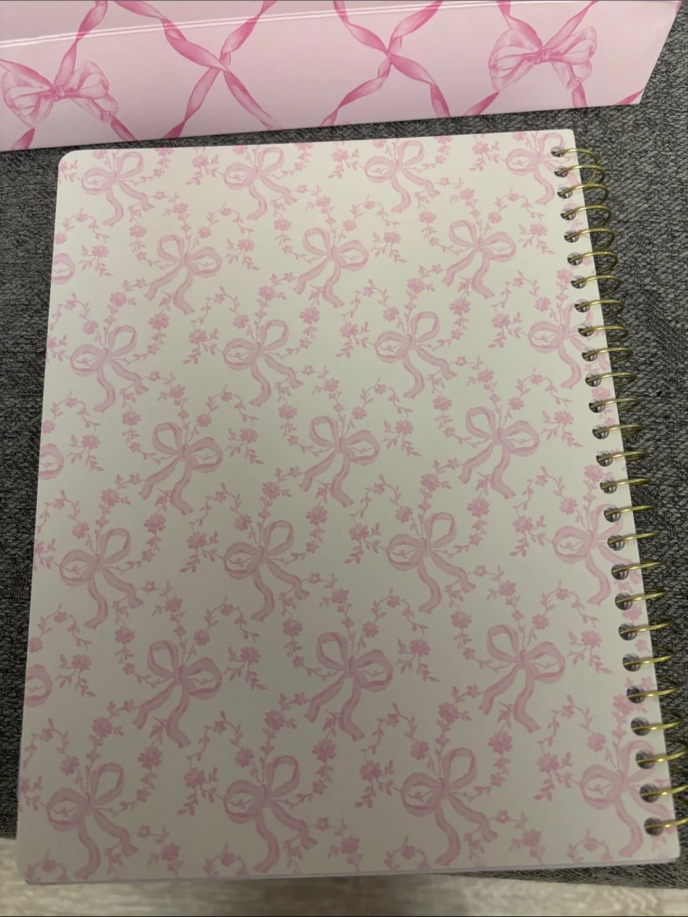 LoveShackFancy 2026-2027 Weekly/vinyl covers Monthly Planner - Pink w/gift bag